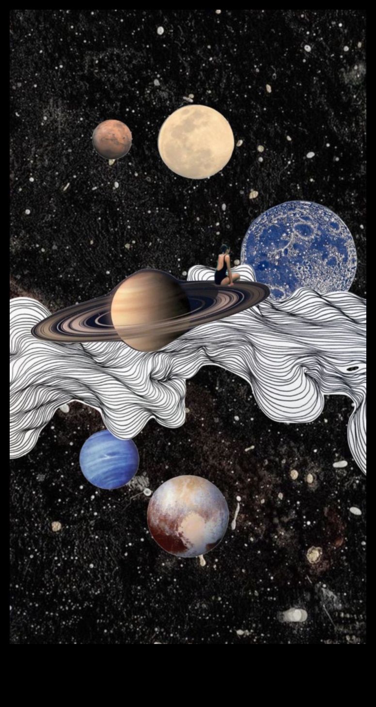 الكولاج السماوي: التعبيرات الفنية للعجائب النجمية في الفضاء الخارجي