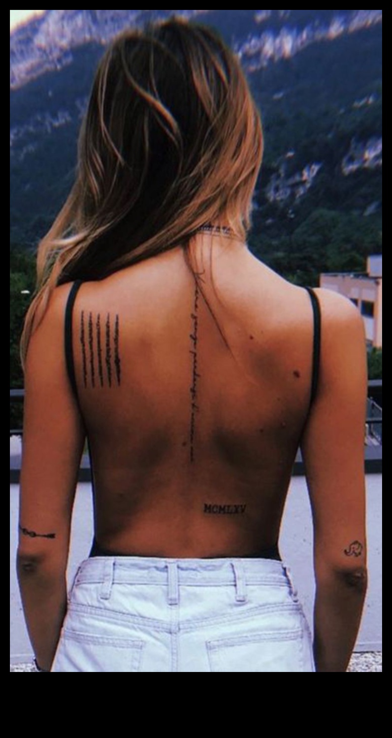 قماش العمود الفقري: استكشاف فن الوشم الخلفي الملحمي