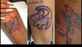 ضربات فرشاة مفعمة بالحيوية: وشم بالألوان المائية يأسرك بالدقة والأناقة