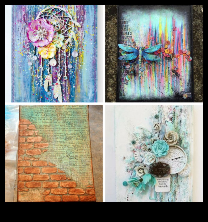 تقنيات صياغة الوسائط المختلطة: الجمع بين المواد الفنية