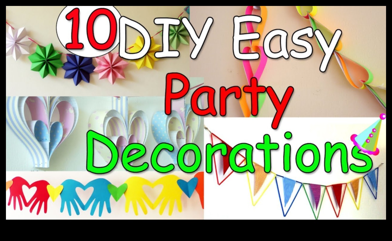 الحرف اليدوية للترفيه المنزلي: إنشاء ديكور للحفلات يدويًا