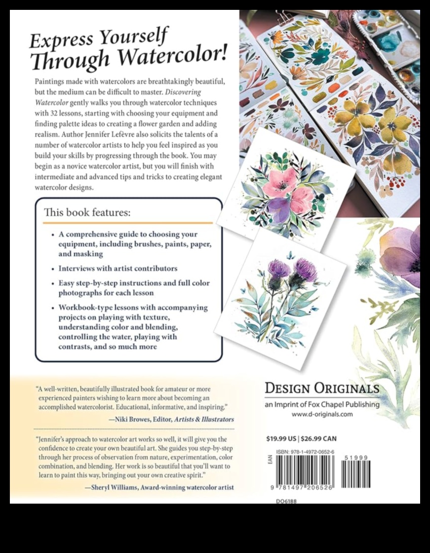 لوحة الرسام: دليل إبداعي للتعبير عن نفسك باستخدام حبر الألوان المائية 2 لوحة الرسام: عبر عن نفسك باستخدام حبر الألوان المائية