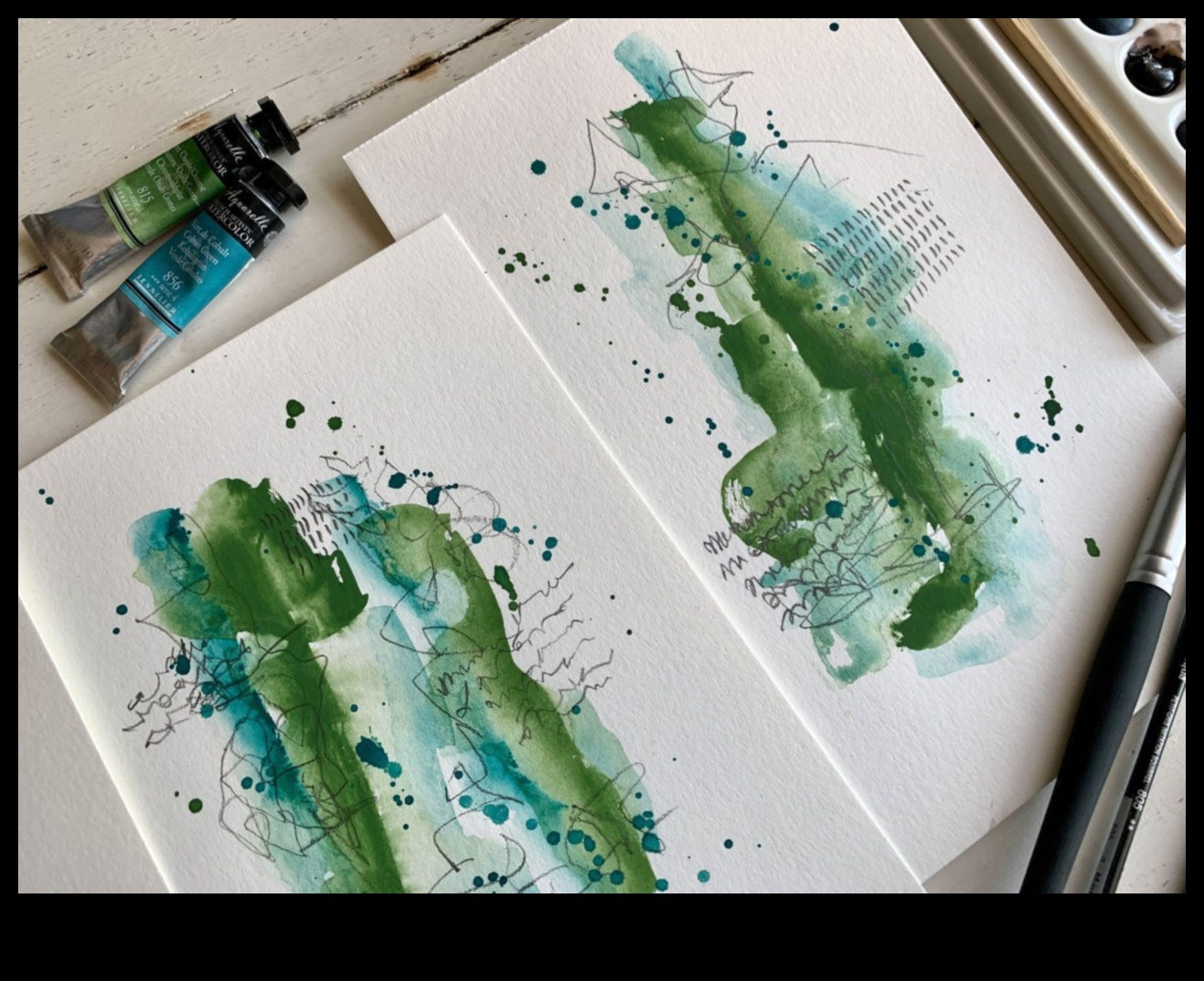 لوحة الرسام: دليل إبداعي للتعبير عن نفسك باستخدام حبر الألوان المائية 4 لوحة الرسام: عبر عن نفسك باستخدام حبر الألوان المائية