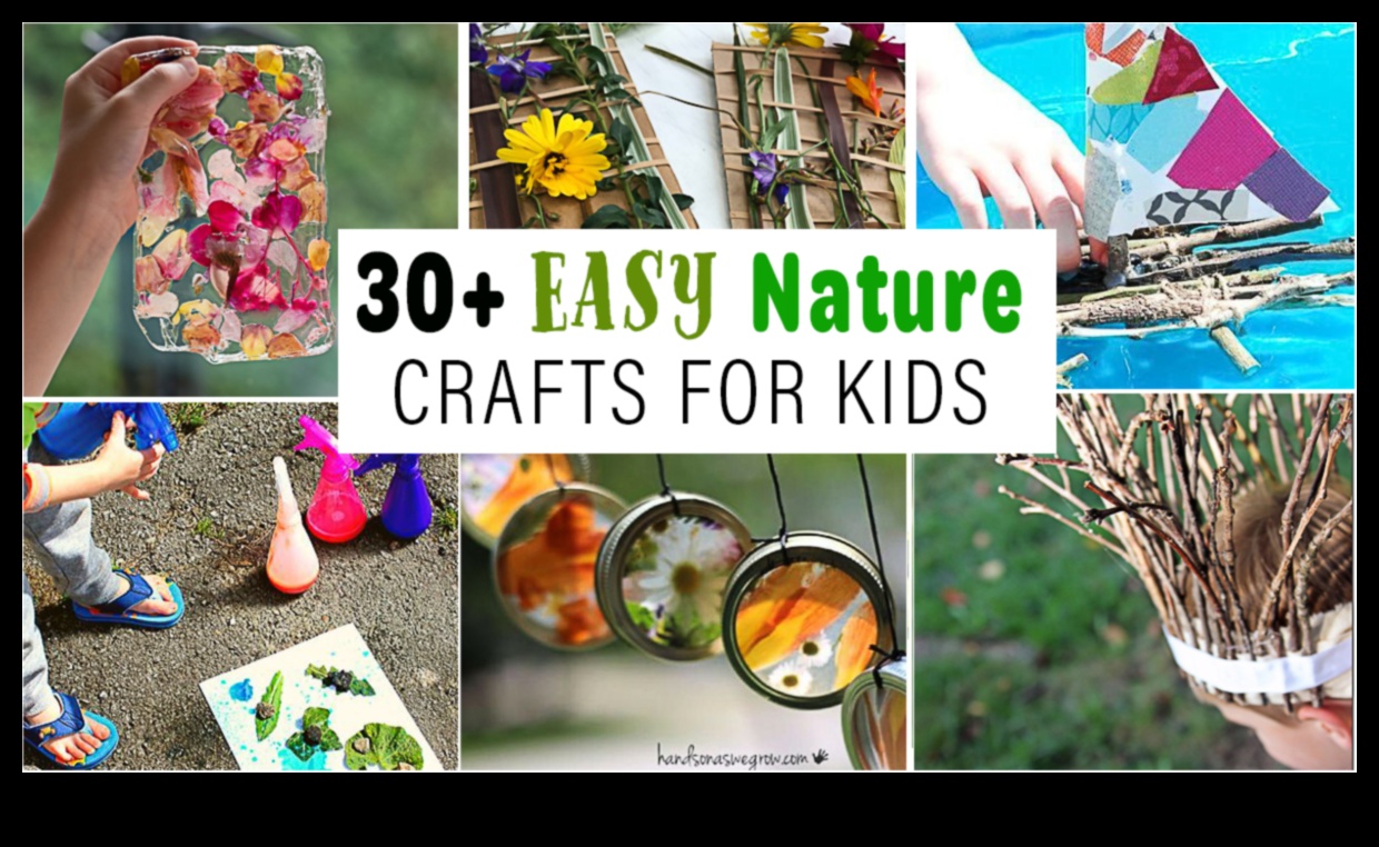الحرف اليدوية المستوحاة من الطبيعة للأطفال: استكشاف الأماكن الخارجية بشكل إبداعي