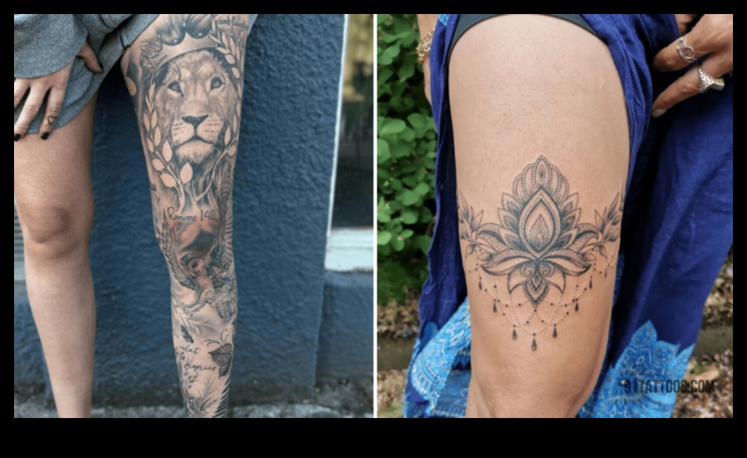 حكايات على أصابع قدميك: رحلة بصرية عبر فن وشم الساق 5 حكايات على أصابع قدميك: استكشاف فن وشم الساق